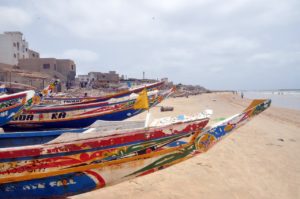 Dakar beach scene