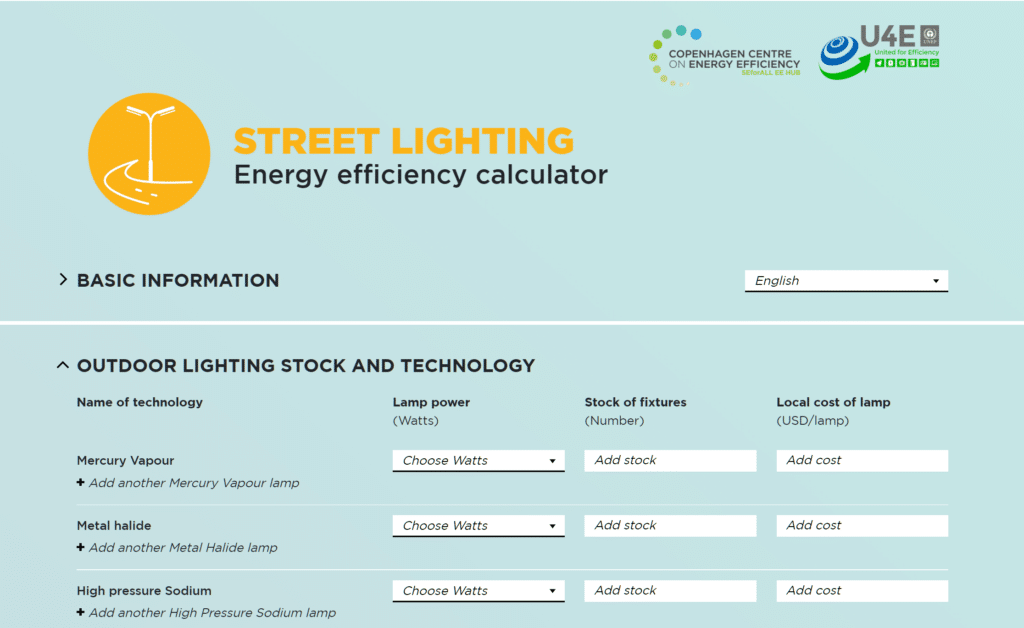 Launch of Street Lighting Energy Efficiency Calculator to assess the ...
