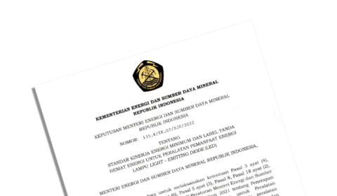 A document titled Keputusan Menteri Energi dan Sumber Daya Mineral Republik Indonesia with the ministrys logo at the top and Indonesian text below.